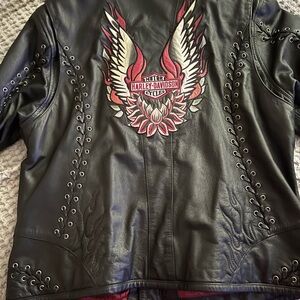 Harley Davidson woman leather jacket